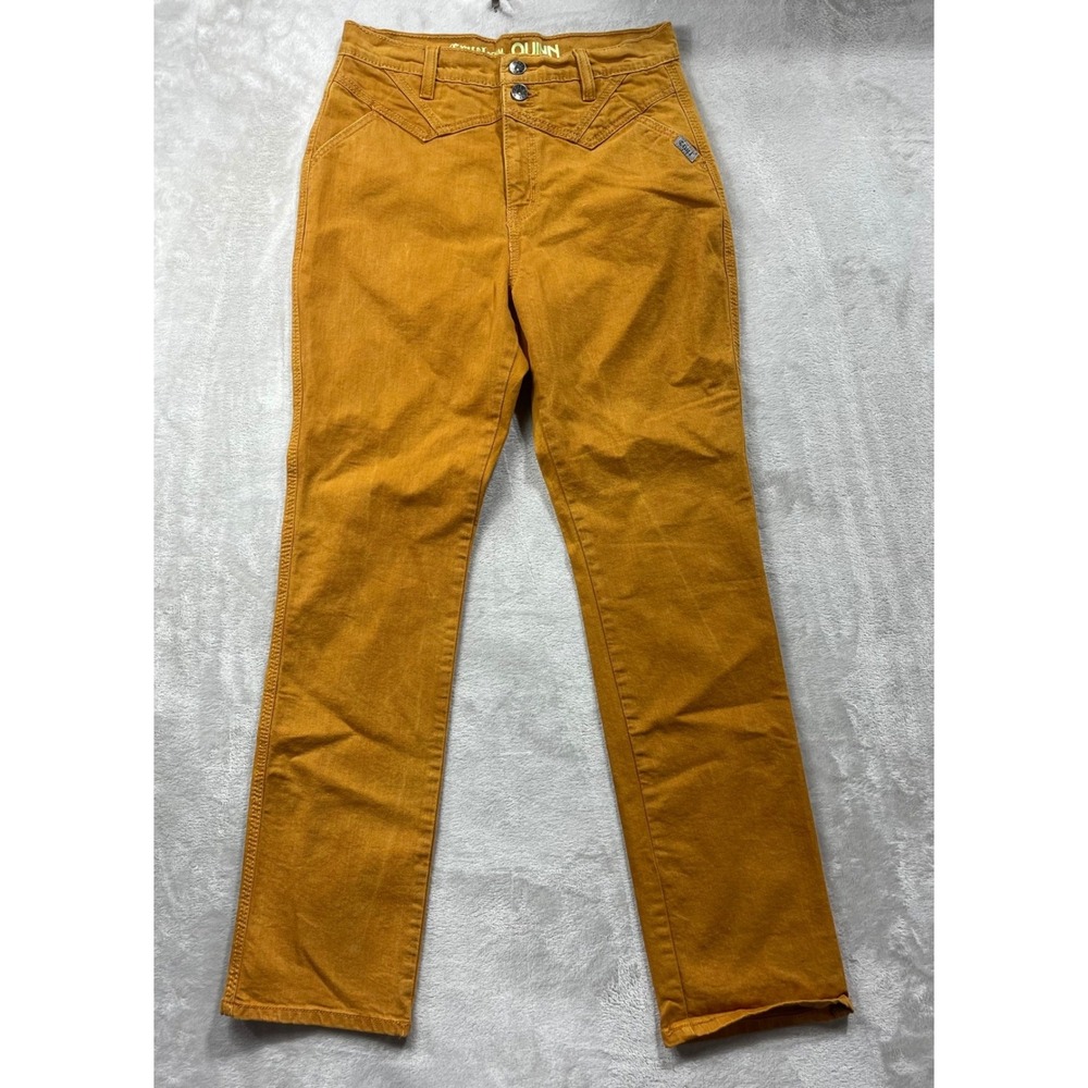 Cruel Denim Quinn Jeans Women 31/11R Mustard Yellow Western High Rise Straight